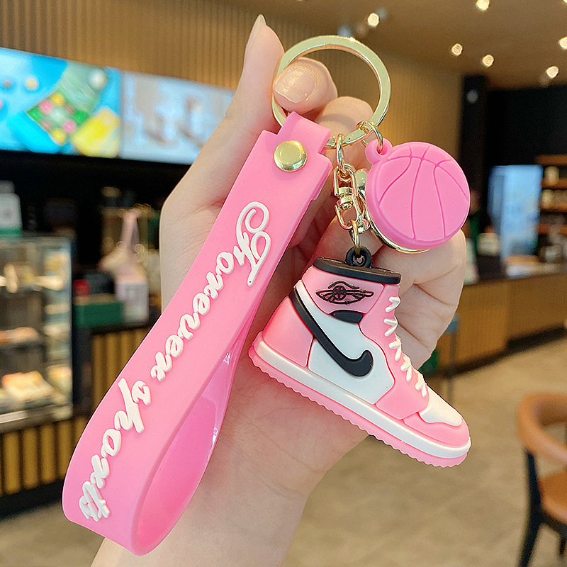 男女カップル靴aj立体キーホルダーストラップ自動車キーチェーン個性創意バッグ装飾小プレゼント