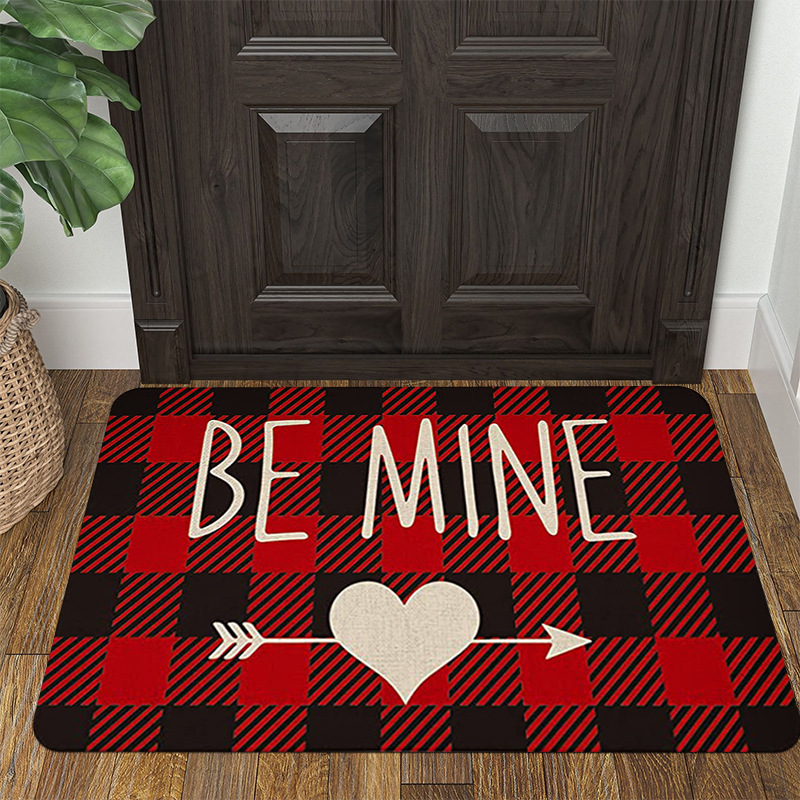 Transfronterizo europeo y americano Día de San Valentín alfombra sala de estar alfombra roja Festival festivo estera regalo alfombra de la boda