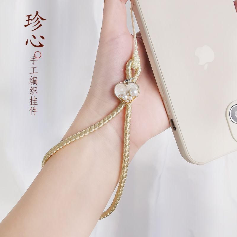 携帯電話チェーン、新鮮で芸術的なストラップ、ショート携帯電話ケース、手織りアンティーク U ディスクストラップ、CCD カメラチェーン|undefined