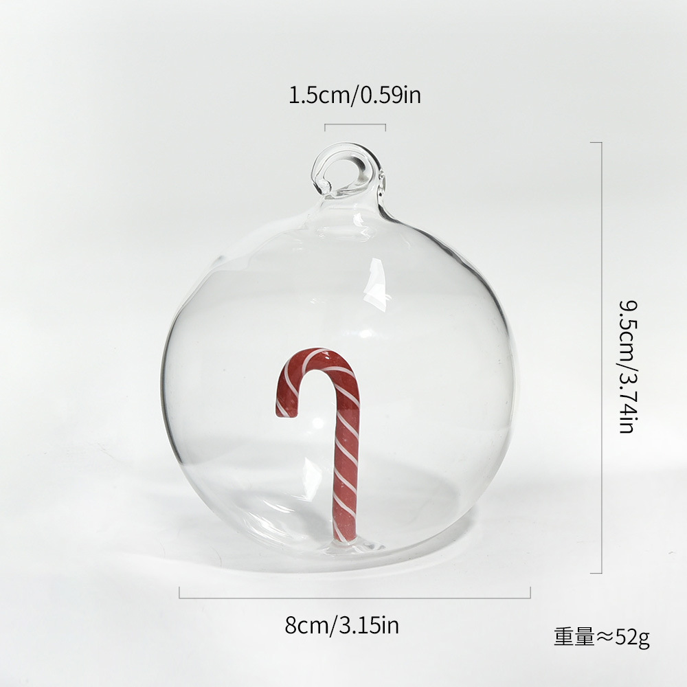 Bolas de decoración del árbol de Navidad Bolas transparentes de Navidad ciervo colgante Navidad atmósfera de diseño colgante muñeco de nieve bola de decoración