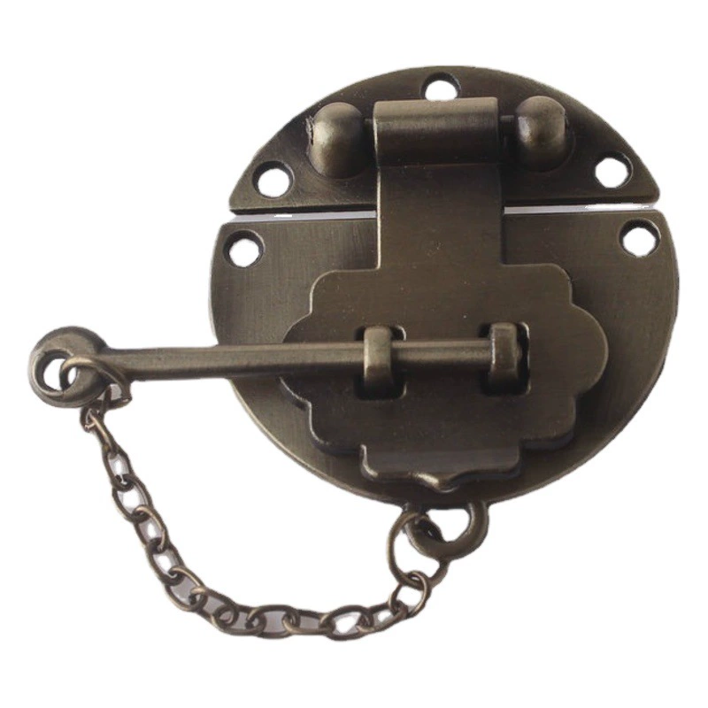 Антикварная мебель шкатулка для драгоценностей Пряжка ящик для инструментов Пряжка Аппаратные аксессуары новый китайский деревянный ящик замок Пряжка Подарочная коробка замок