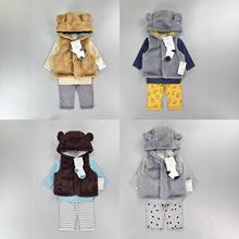 babyclothes PL��ͯ��ë�R��3�����bbaby boy jacket 3pcs sets