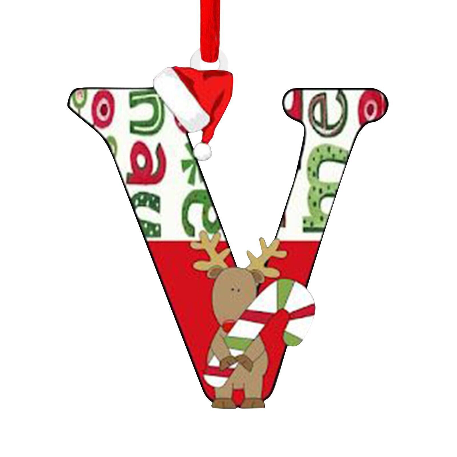 Nuevo alfabeto inglés creativo transfronterizo acrílico plano árbol de Navidad decorativo regalo de decoración de fiesta image 27