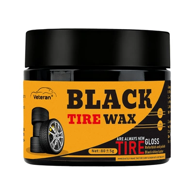 Manufacturer Wholesale Car Tire Refurbishment Wax, Decontamination, Maintenance and Brightener, Wheel Polishing, Anti-Aging Refurbishment Tire Wax (Car wax) - tire-retreading-wax-80g