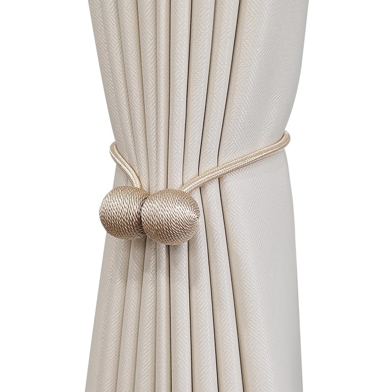 Cortina atada con auriculares de absorción magnética nuevo estilo de alta sensación japonesa y coreana temu simple