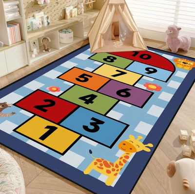 Baby Early Education Educational Crawling | Avtomobil döşəmə paspasları - hopscotch-giraffe-90-140cm