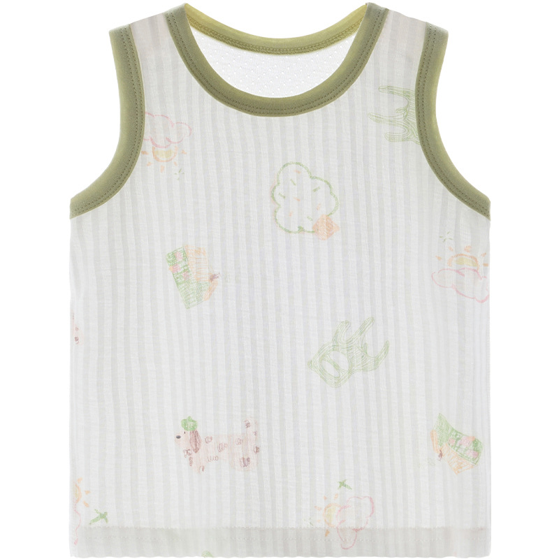 Chaleco de bebé pijama de verano delgado sin mangas para niños pequeños chaleco de verano ropa de bebé para niños y niñas