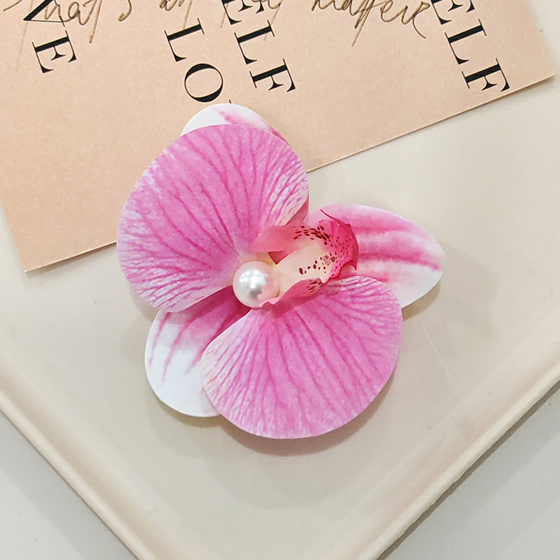 Phalaenopsis orchid - medium pink (with hair clip)