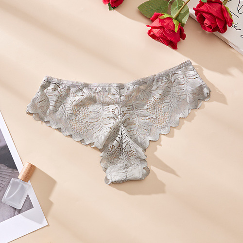 Ladies Sexy G-String Japanese Lace Pure Cotton Thigh-High Erotic Low-Waist Underwear for Women, OEM/ODM Wholesale