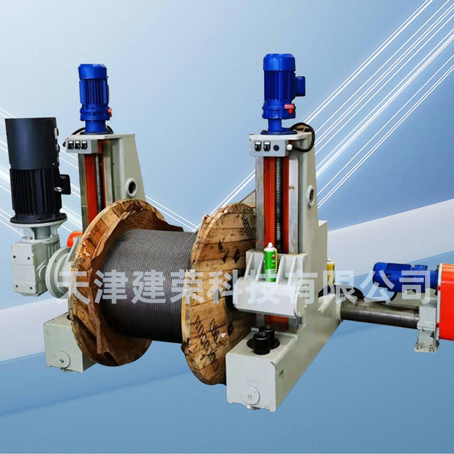 大型龙门式分切机收放线架钢丝绳电线电缆全自动收放绕线机倒盘机