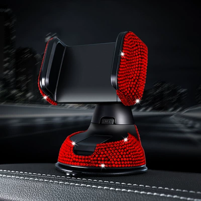 Mobile Phone Holder for Women, Other Automotive Interior Supplies - red-diamond-single-bracket