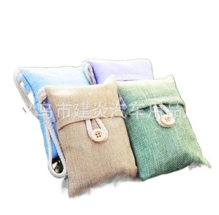 Home car supplies interior bamboo charcoal bag activated carbon bag wholesale new house bamboo charcoal bag car hanging Korean charcoal bag