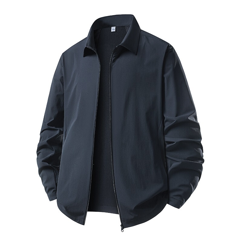 2026 New Spring Men's Lapel Jacket Windbreaker Windproof Waterproof Breathable Cardigan Jacket Outdoor Casual Wear 2026 New Spring Men's Lapel Jacket Windbreaker Windproof Waterproof Breathable Cardigan Jacket Outdoor Casual Wear
