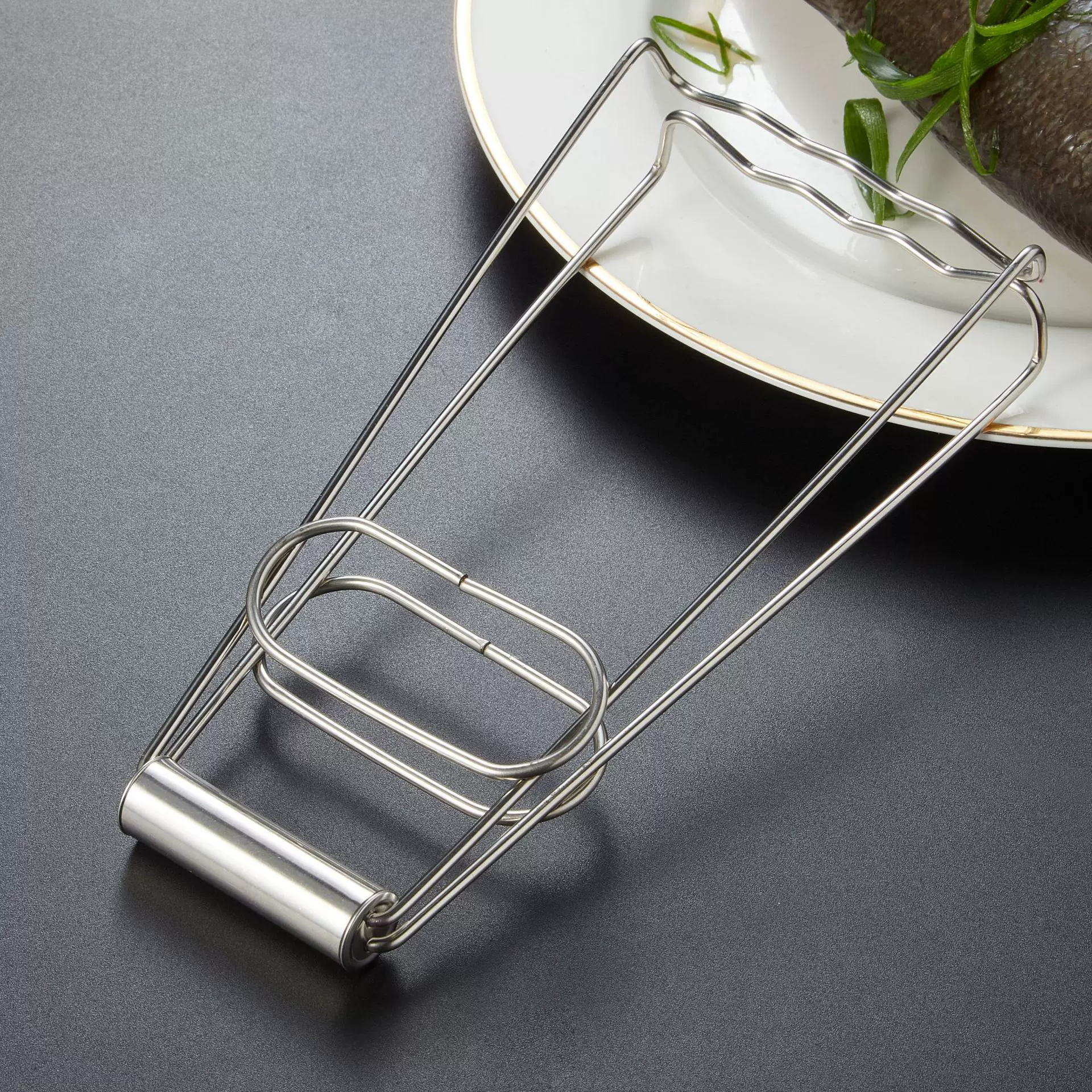 岛奇不锈钢防烫夹厨房家用多功能取碗夹加厚加粗耐高温蒸锅夹批发