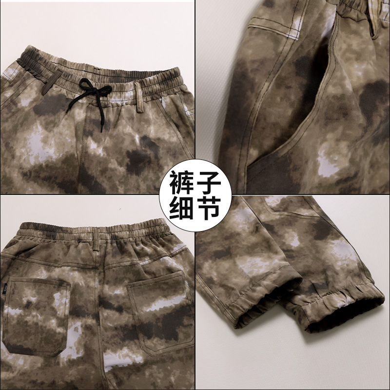 Traje de ropa de camuflaje Ropa de trabajo de primavera y otoño para hombres Ropa de trabajo resistente a las manchas resistente al desgaste Reparación de automóviles Sitio de construcción Ropa de trabajo al aire libre Ruinas image 5