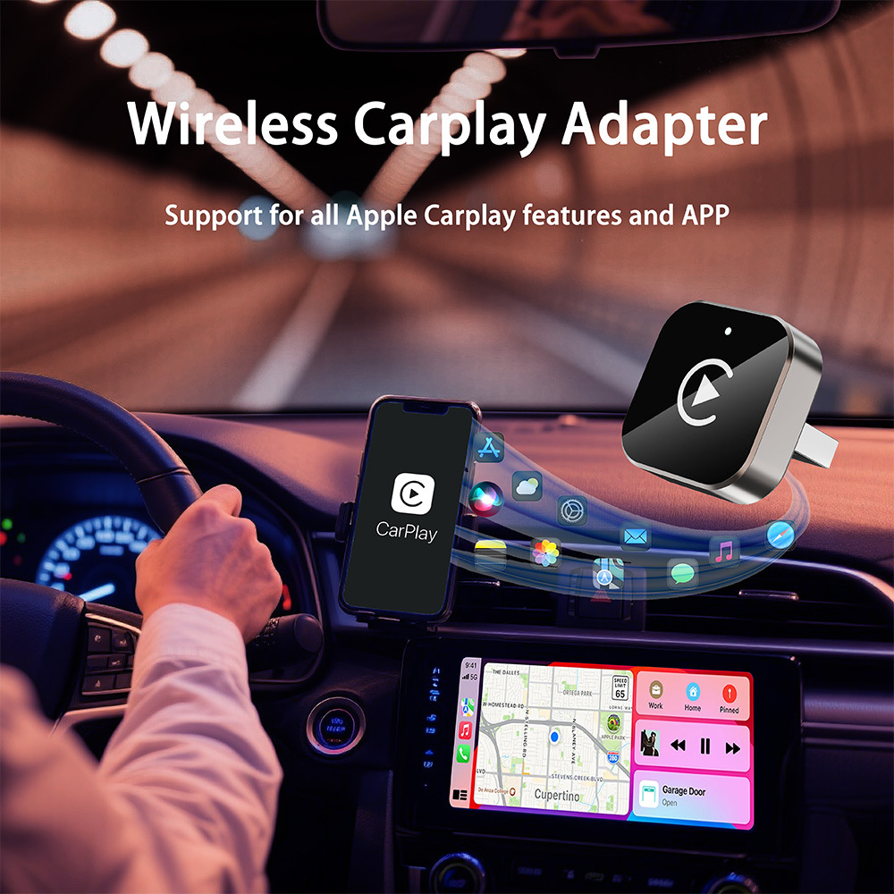 Cross-Border Popular Wireless Carplay Box Android Auto Car Interconnection Projection Screen Two-In-One Adapter Module