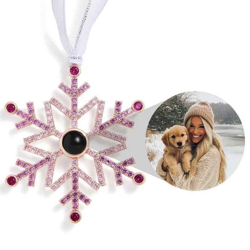 Thanksgiving Christmas gift colored diamond snowflake Christmas tree pendant projection pendant custom-made picture photo Thanksgiving Christmas gift colored diamond snowflake Christmas tree pendant projection pendant custom-made picture photo