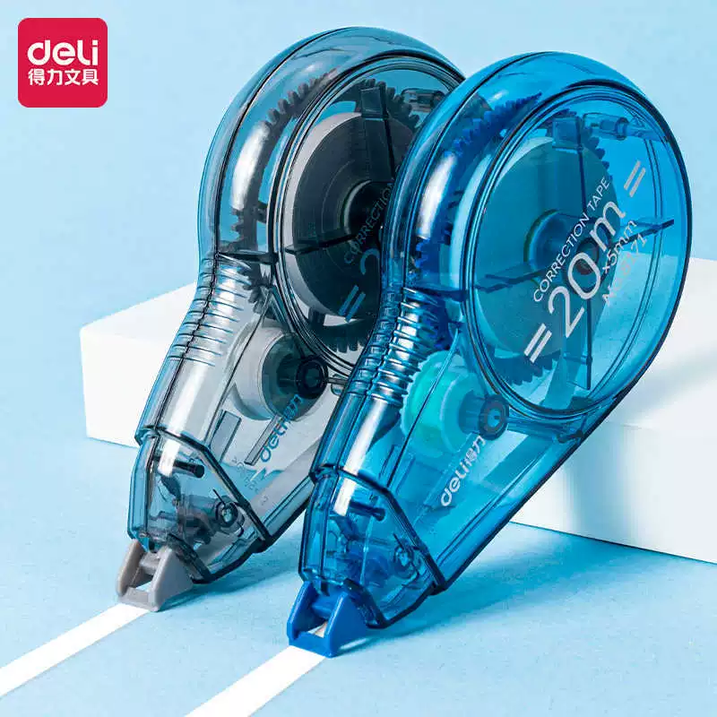 Корректирующая лента Deli 8171 - 5 мм * 20 м для студентов, большая емкость, высокое качество, непрерывная лента, прочная и простая в использовании корректирующая лента