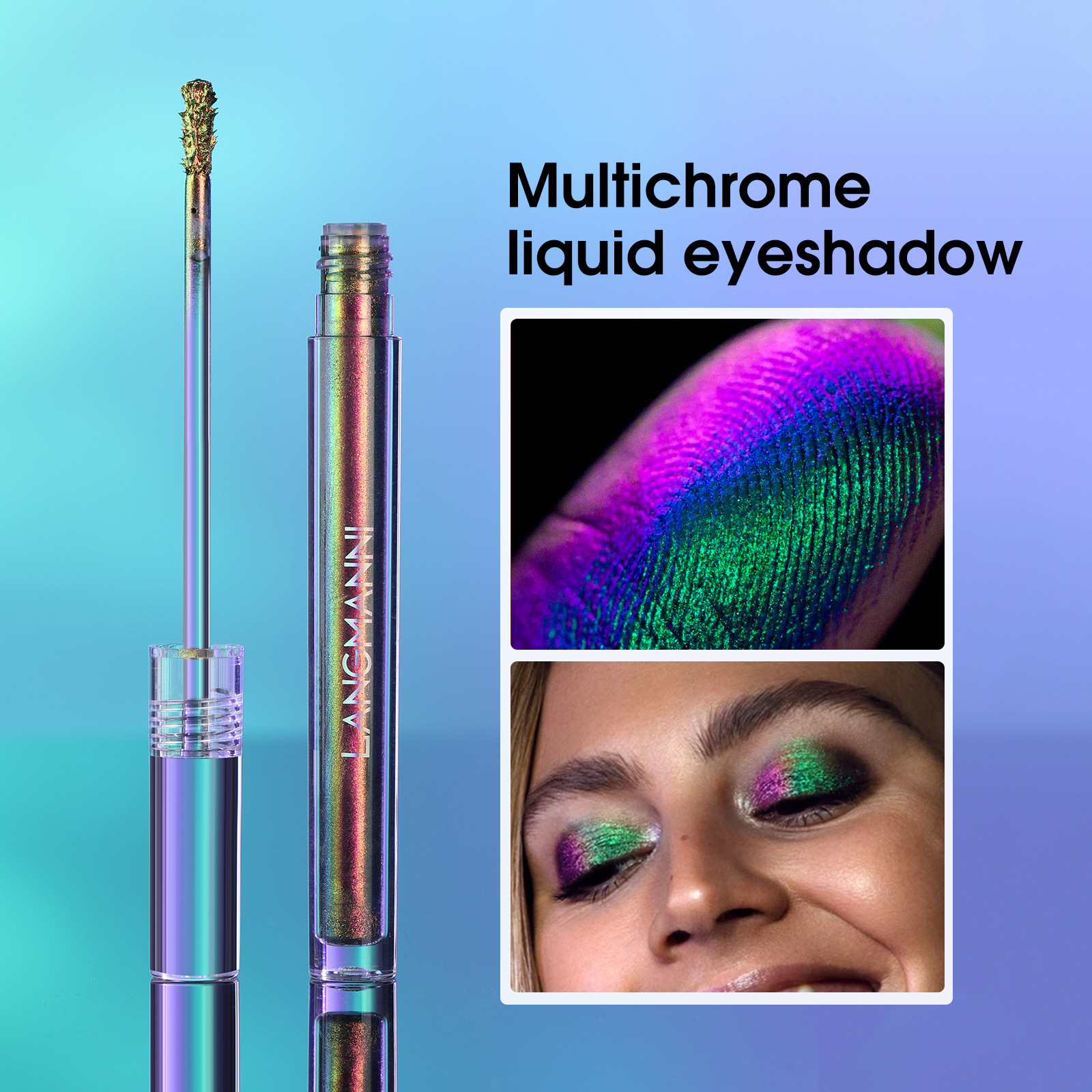 Langmanni Single Chameleon Liquid Eyeshadow shines with eyeshadow liquid eye makeup Item Picture