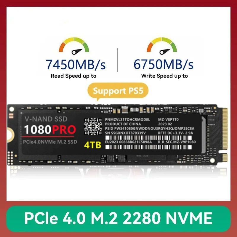 M.2 NVMe SSD (1080pro) PCIe 4.0, 1–4 ТБ