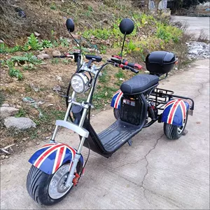 Cross-border Harley electric tricycle, wide-tire off-road model, MSDS lithium battery-powered vehicle, two-wheeled adult scooter