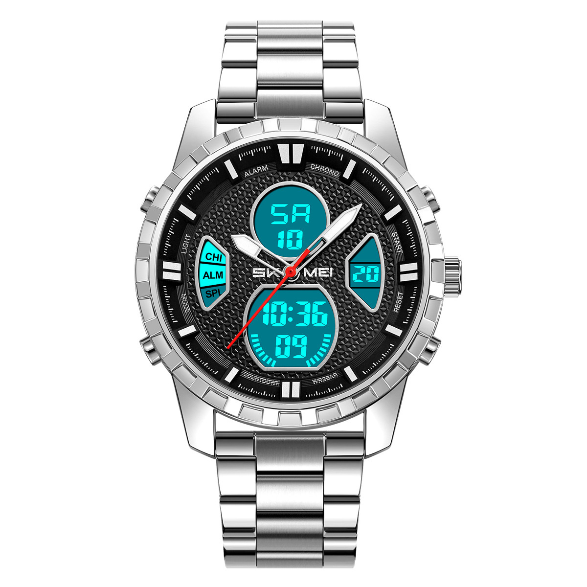 Reloj deportivo masculino de doble pantalla impermeable multifuncional de comercio exterior fábrica de personalización transfronteriza spot