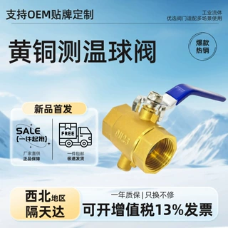 厂家直供一件批发黄铜测温球阀加厚正品内丝自来水阀门开关专用