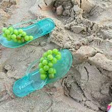 葡萄水晶鞋~可爱仿真水果夏日夹趾凉拖沙滩海边高颜值防水轻便