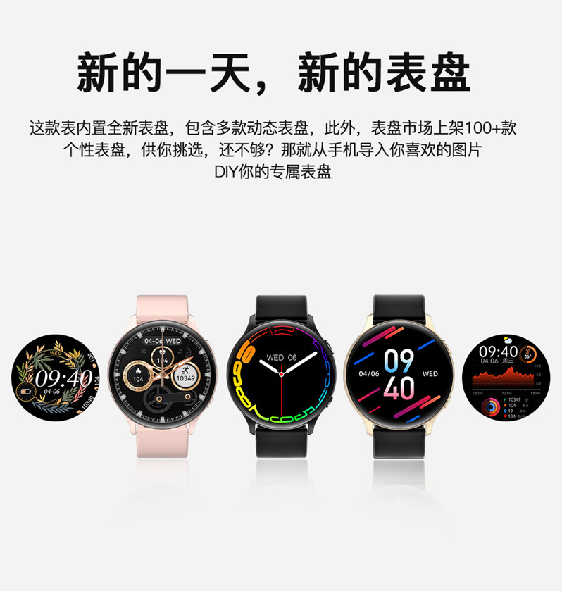 MX15 Bluetooth call, music control, playback, AI voice assistant, heart rate, blood pressure and health monitoring smartwatch Item Picture