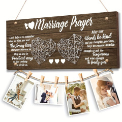 現物バレンタインデーの日装飾品木製吊り写真クリップ看板結婚式パーティー装飾写真壁ストラップ