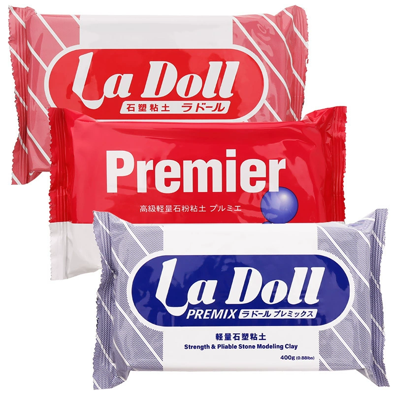 Каменная моделирующая глина (La Doll) легкая premix, мелкозернистый, несколько цветов и весов