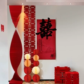 气球;场地布置道具;拉花、彩带