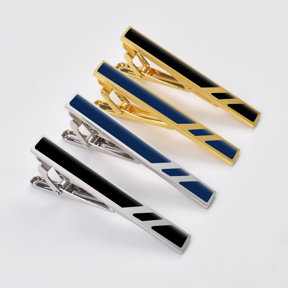 Amazon Cross-Border New Clothing Tie Clip Accessories Copper Tie Clip Executive Business Shirt Tie Clip for Men