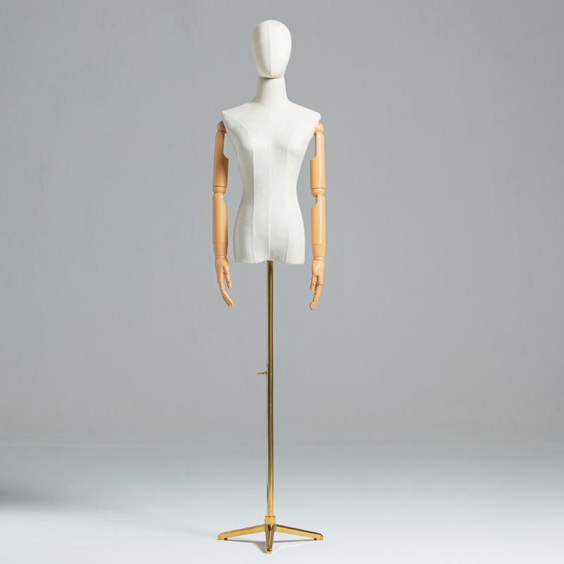 Modelo de cabeza maniquí accesorios tienda de ropa de mujer ventanas de exhibición modelo de vestido de boda busto modelo