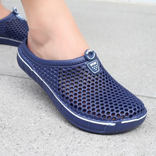 Cross-border women's holey shoes, slippers, garden shoes, solid color item number 607, comfortable, versatile, casual, breathable