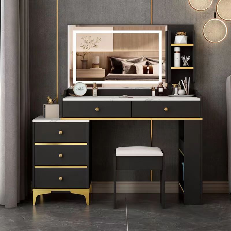 Multi-functional Bedroom Dressing Table Economical Makeup Table Modern Small Apartment Simple Bedside Bedroom Assembly