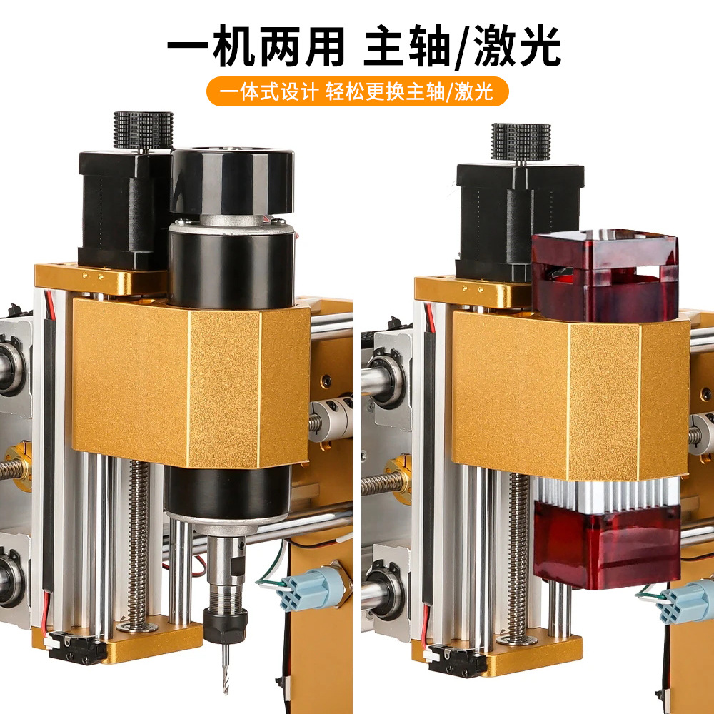 Máquina de grabado y corte CNC 3018plus, 500W husillo, pequeña y portátil, ideal para marcado industrial