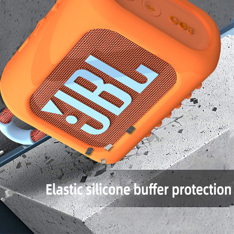 Bolsa de almacenamiento de altavoz aplicable GO3 caja de almacenamiento de silicona bolsa portátil JBL go3 funda protectora bolsa de almacenamiento de audio