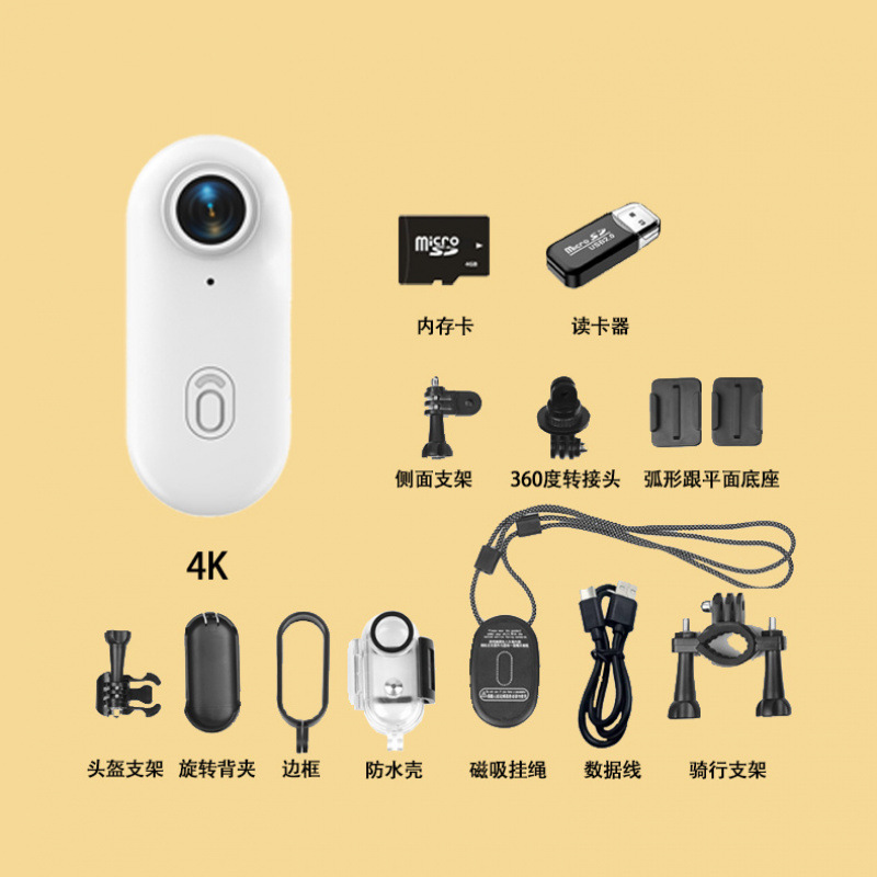 2025 nuevo kit 4K para montar al aire libre cámara deportiva WifI magnético clip trasero cámara deportiva nueva grabadora