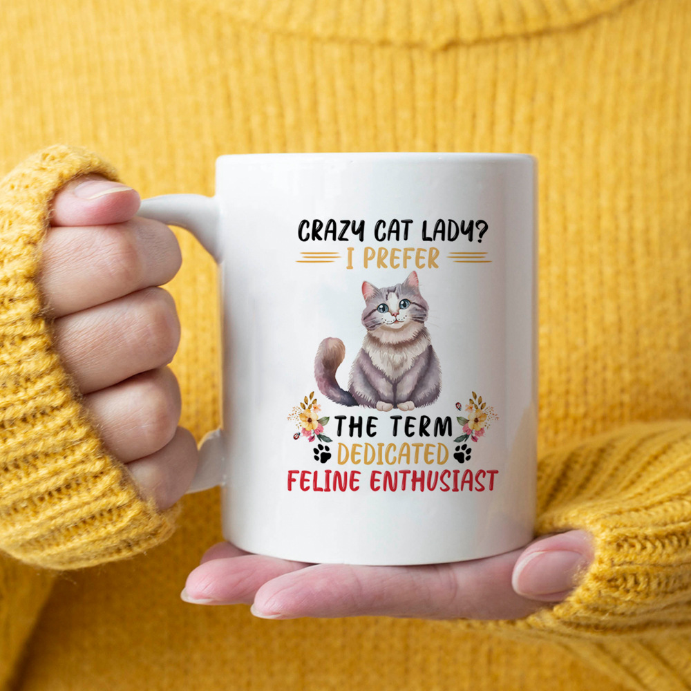 Новые продукты внешней торговли crazy cat lady кошачий узор керамическая кружка креативная кофейная кружка