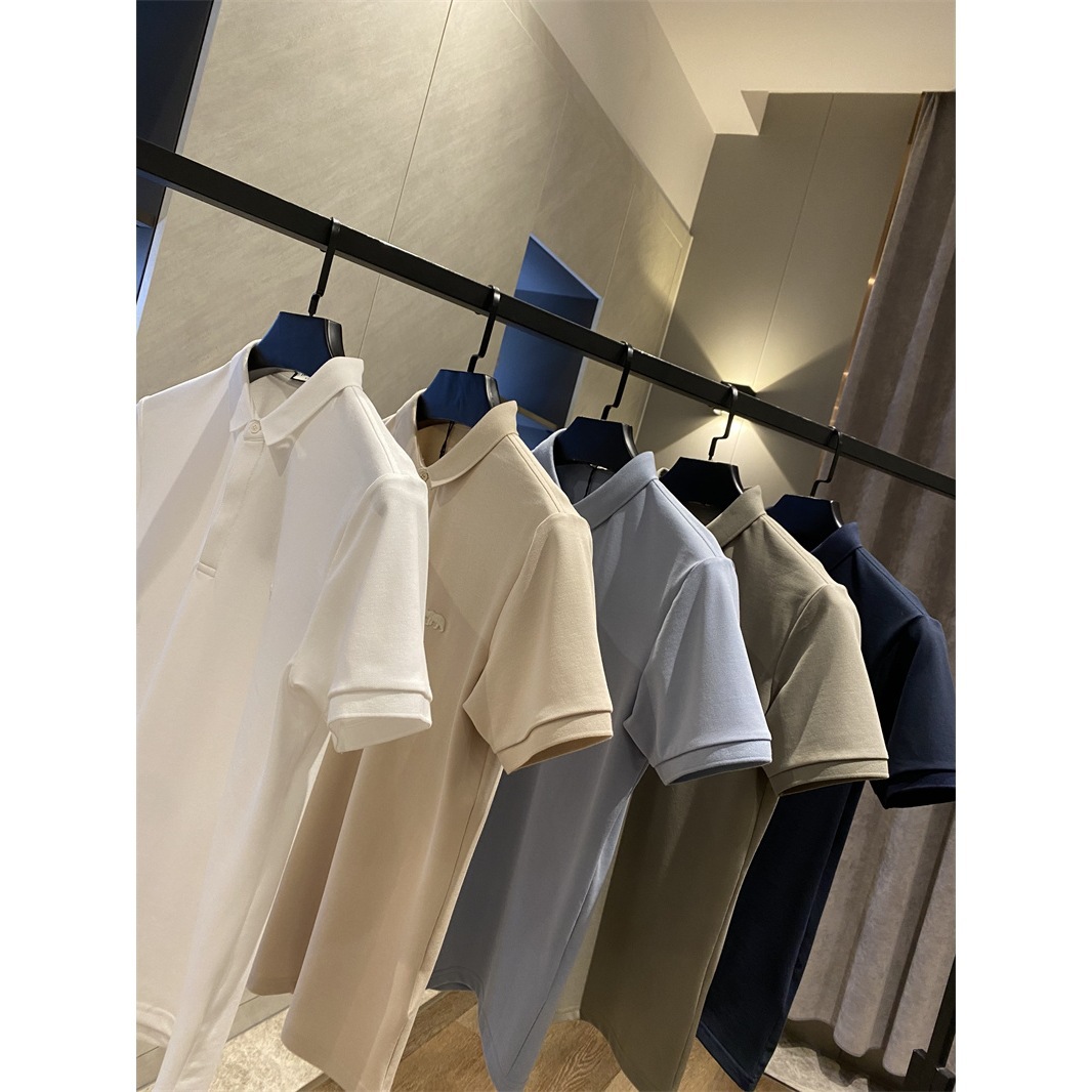 Great deal on the whole order! Just 399 offline! Combed pique cotton! Summer new arrival men&rsquo;s solid-color casual polo shirt with lapel&mdash;trendy!