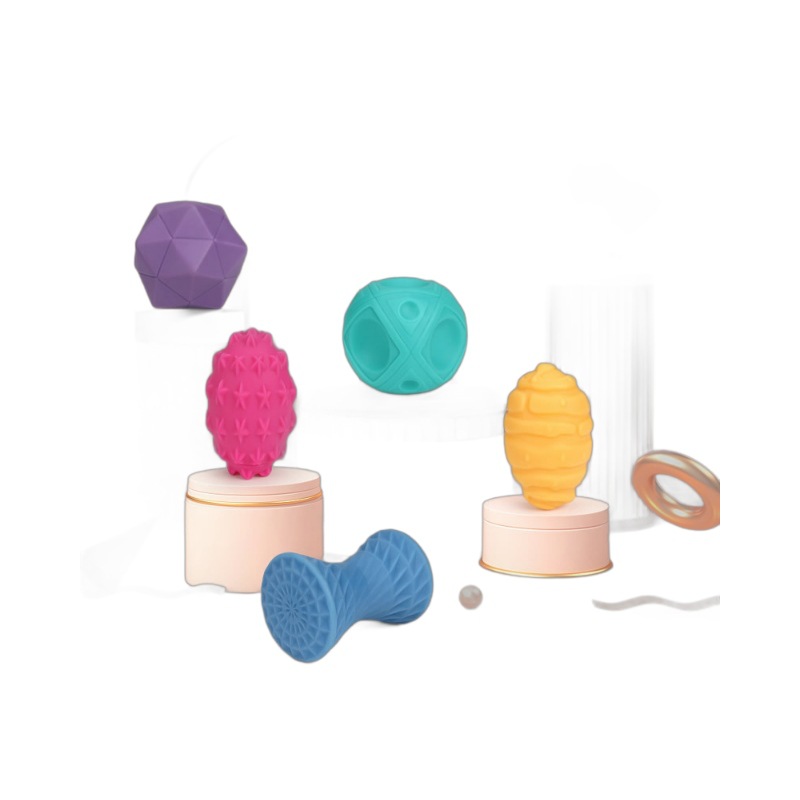 Recién Nacido toque bola sensorial entrenamiento bebé mordedura mano bola educativo suave goma bebé masaje agua juguete