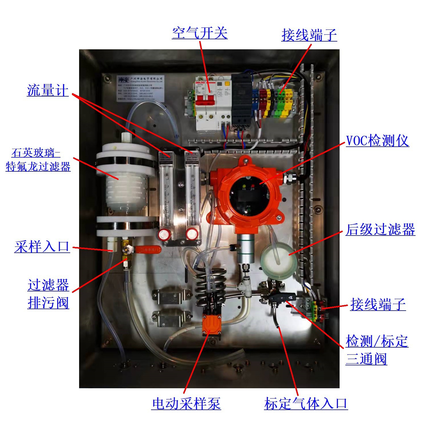PID式挥发性有机化合物光离子化在线VOC检测仪