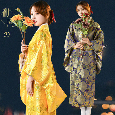 Women japanese kimono yukata dress for female stage performance cosplay bath robe ladies bathrobe photos shooting show exotic costume