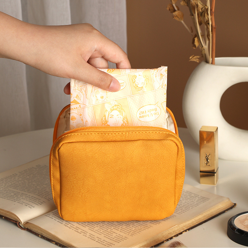 Envases de almacenamiento de servilletas sanitarias tía toalla pequeña bolsa de niña mensual menstrual portátil pequeña servilleta sanitaria pequeña bolsa