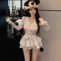 长袖辣妹秋季显瘦裙子
