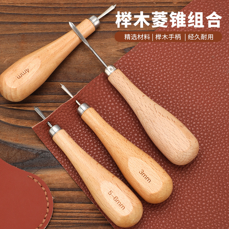 Cono de diamante Cuero Cono de diamante Taladro de diamante Escariado de cuero de cono de diamante de haya punzón