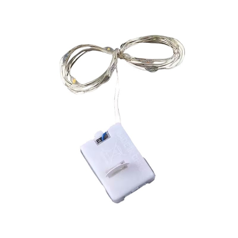 LED lámpara de alambre de cobre con caja de regalo ramo de pastel decoración led cadena de lámparas ajustable parpadeante guirlanda pequeña lámpara de color al por mayor