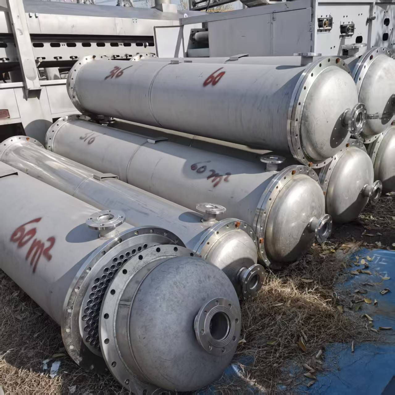 304不锈钢冷凝器列管式化工制药换热器130方食品制药设备