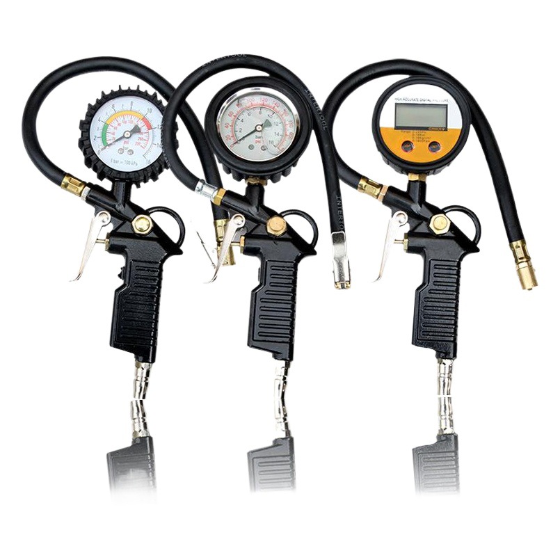 Car tire pressure gun pressure gauge barometer digital display tire pressure detection gauge car tire pressure gauge filling gun